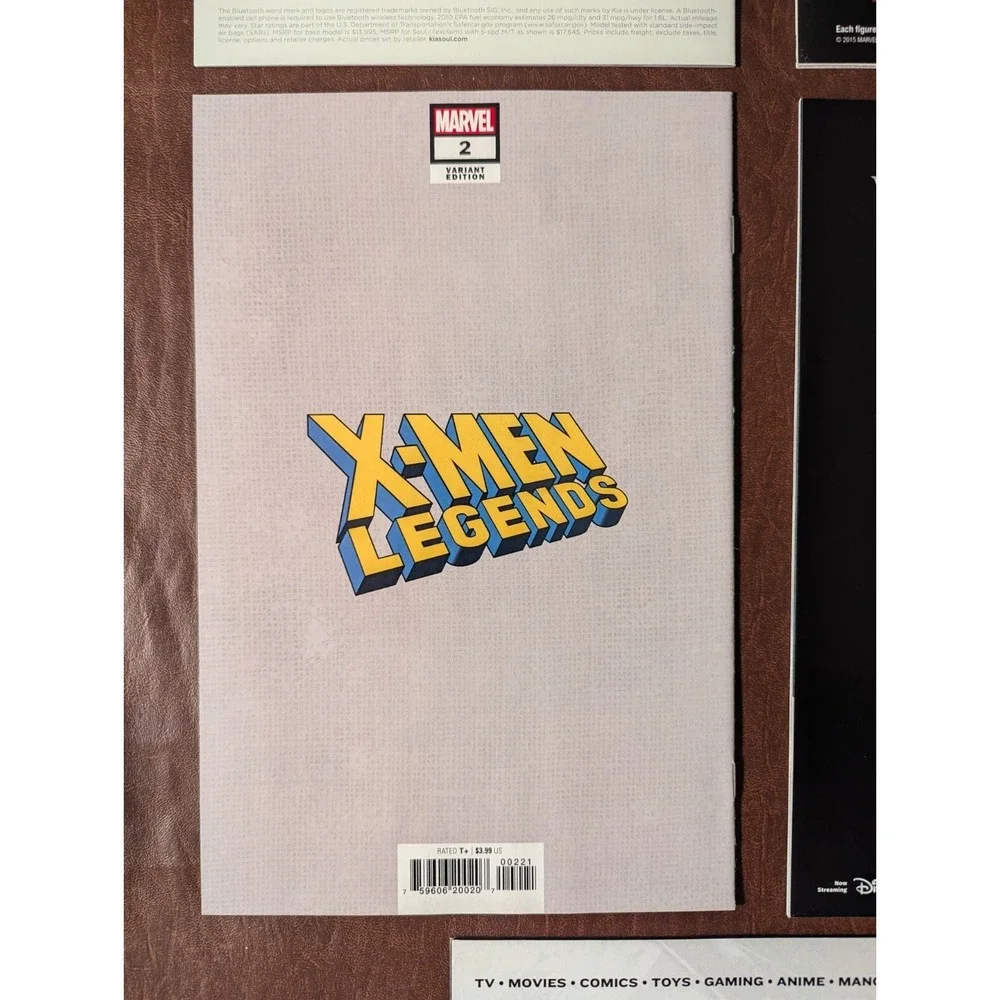 Marvel Comics X-Men Variant Cover Comic Lot 8 Total (2007-21)‎ VF to VF/NM Range